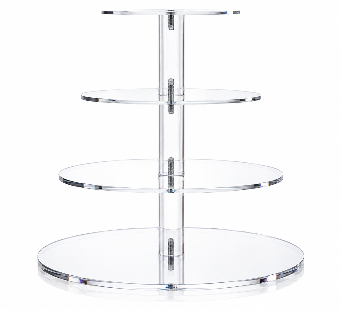 4-Tier Clear Acrylic Display Stand