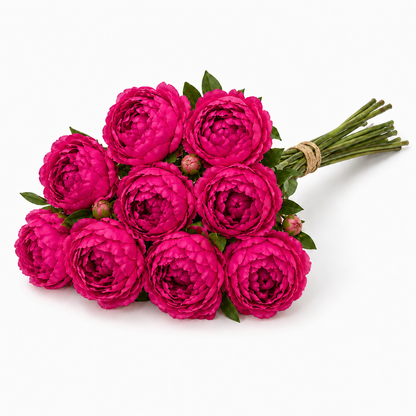 Artificial Peonies - Set of 10