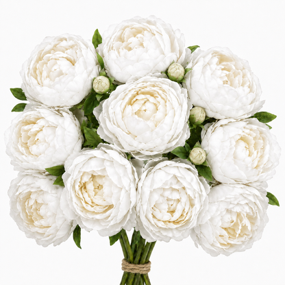 Artificial Peonies - Set of 10