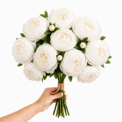 Artificial Peonies - Set of 10